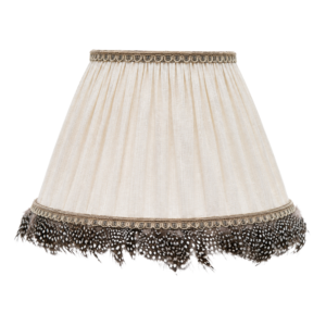 Linen with Guinea Fowl Feather